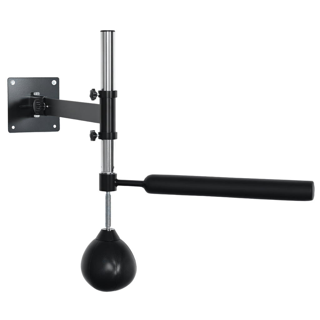 Lightweight Fast-Reflexes Speed Bag Boxing Punching Bag Wall Mount Height Adjustable, MMA, Martial Arts, and Boxing Equipment for Training at Home, Heavy-Duty, 9" H x 7" Dia.