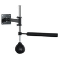 Lightweight Fast-Reflexes Speed Bag Boxing Punching Bag Wall Mount Height Adjustable, MMA, Martial Arts, and Boxing Equipment for Training at Home, Heavy-Duty, 9" H x 7" Dia.