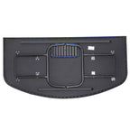 Poker Table Foldable, 72" Blackjack Table for 7 Players with Chip & Cup Holder, Blue Felt
