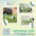 Crocodile Design Kids Play Tunnel for Kids to Crawl Through, 76" Long