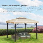 Model 84C-051 or 84C-269 10' x 10' Gazebo Replacement Canopy, Beige
