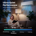 23000 BTU Mini Split Air Conditioner, 22 SEER2 230V WIFI Enabled Inverter AC Unit Cools up to 1500 Sq.Ft