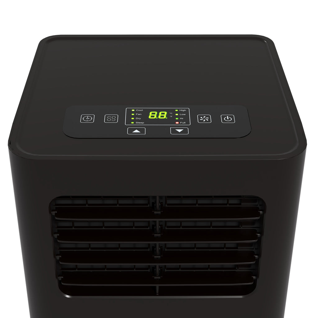 8000 BTU Mobile Air Conditioner, 345 Sq. Ft., AC Unit with Dehumidifier, Sleep, 24H Timer On/Off, Window Kit, Black
