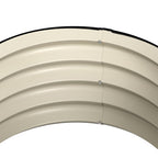Set of 2 Raised Garden Bed, Metal Planter Box with Safety Edging, Easy-to-assemble Stock Tank, Cream