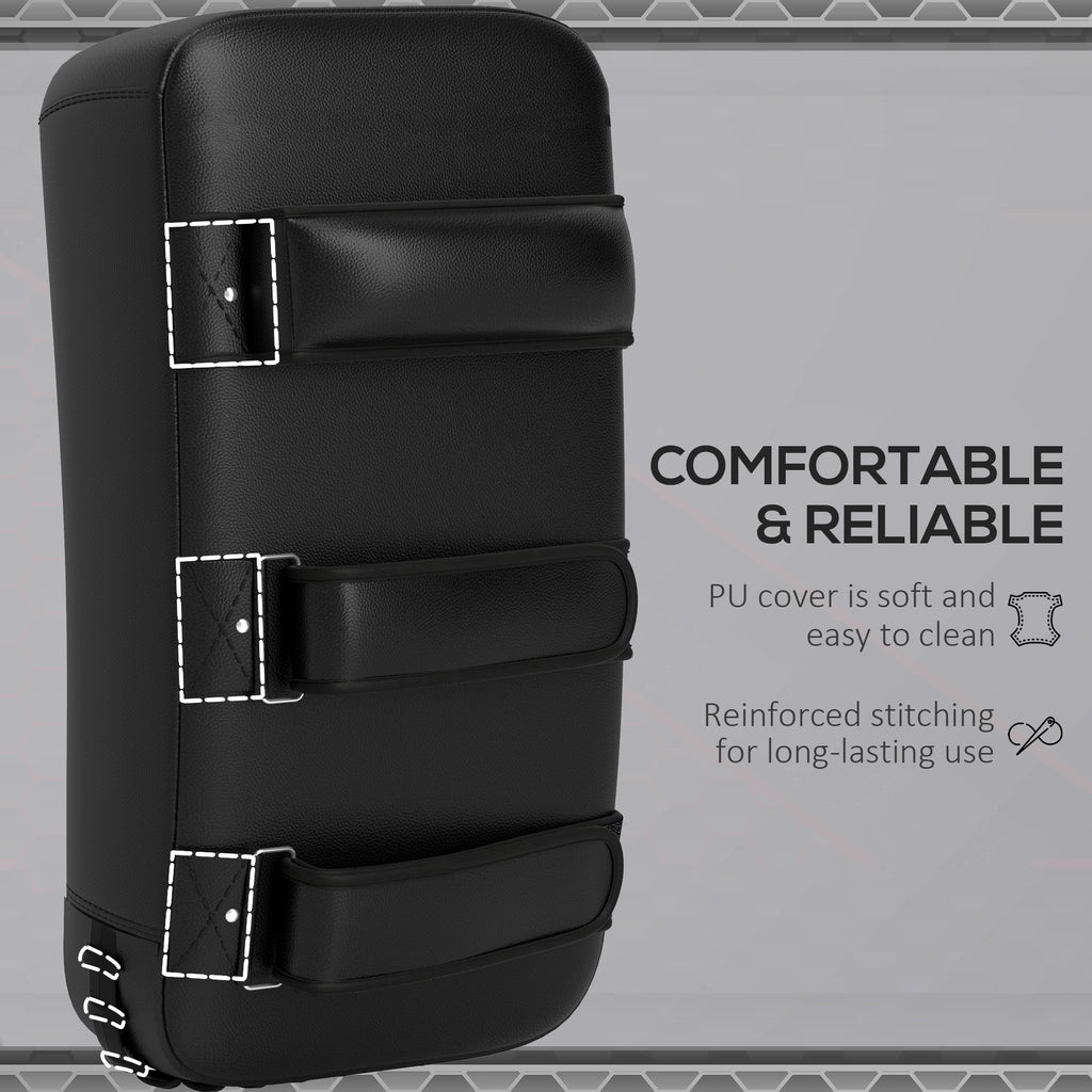 16.5 in Muay Thai Kick Shield Punching Pad, Kick Shield for Martial Arts, Karate, Kickboxing, MMA x 1 Unit, Red