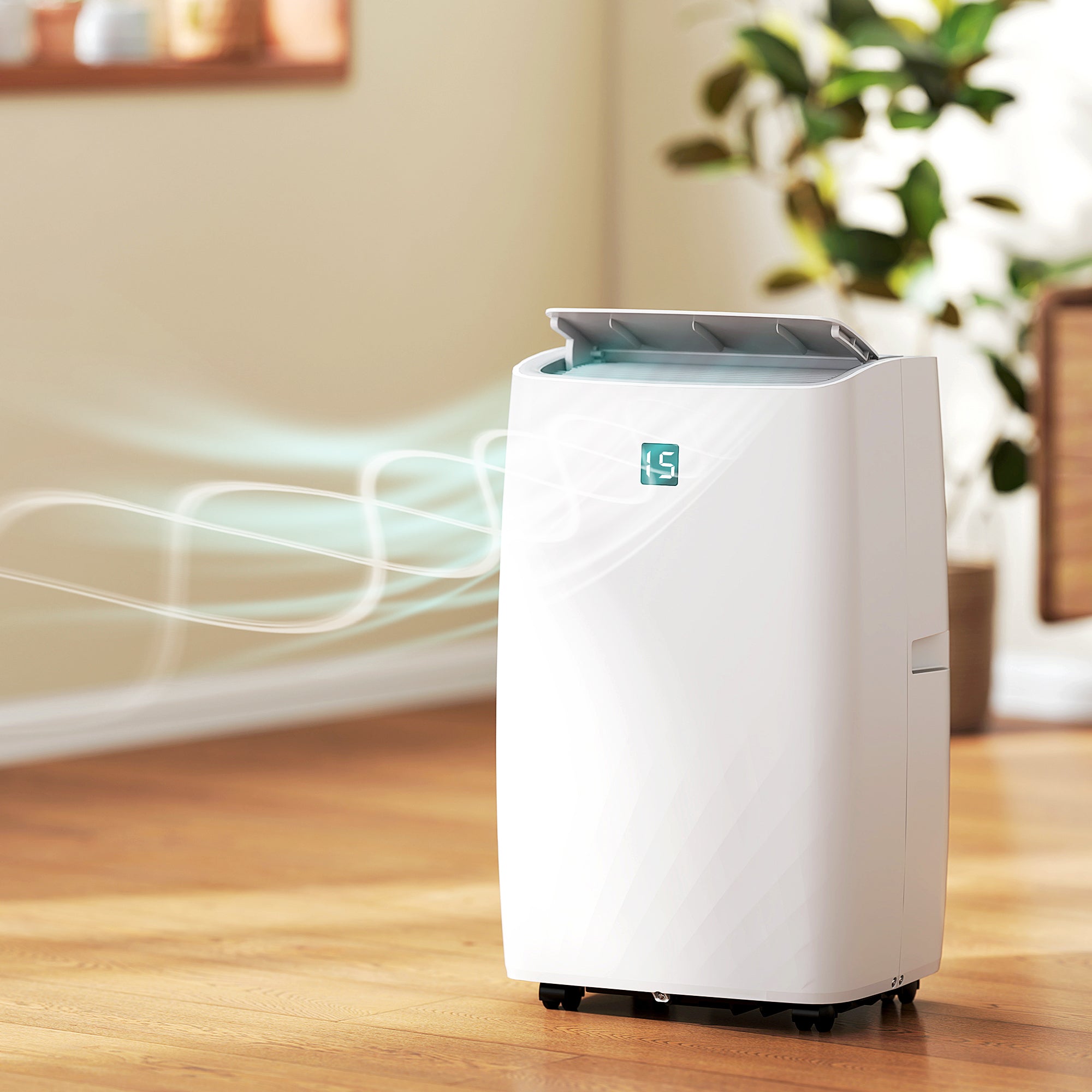 14000 BTU Portable Air Conditioner, AC Unit with Cool, Dehumidifier, Fan, 549 Sq. ft, 24H Timer On Off, Window Kit
