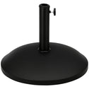 20" 55 lbs Round Cement Umbrella Base Stand Market Parasol Holder with Tightening Knob & Easy Setup, for Φ1.3", Φ1.5", Φ1.9" Pole, for Lawn, Deck, Backyard, Garden, Black