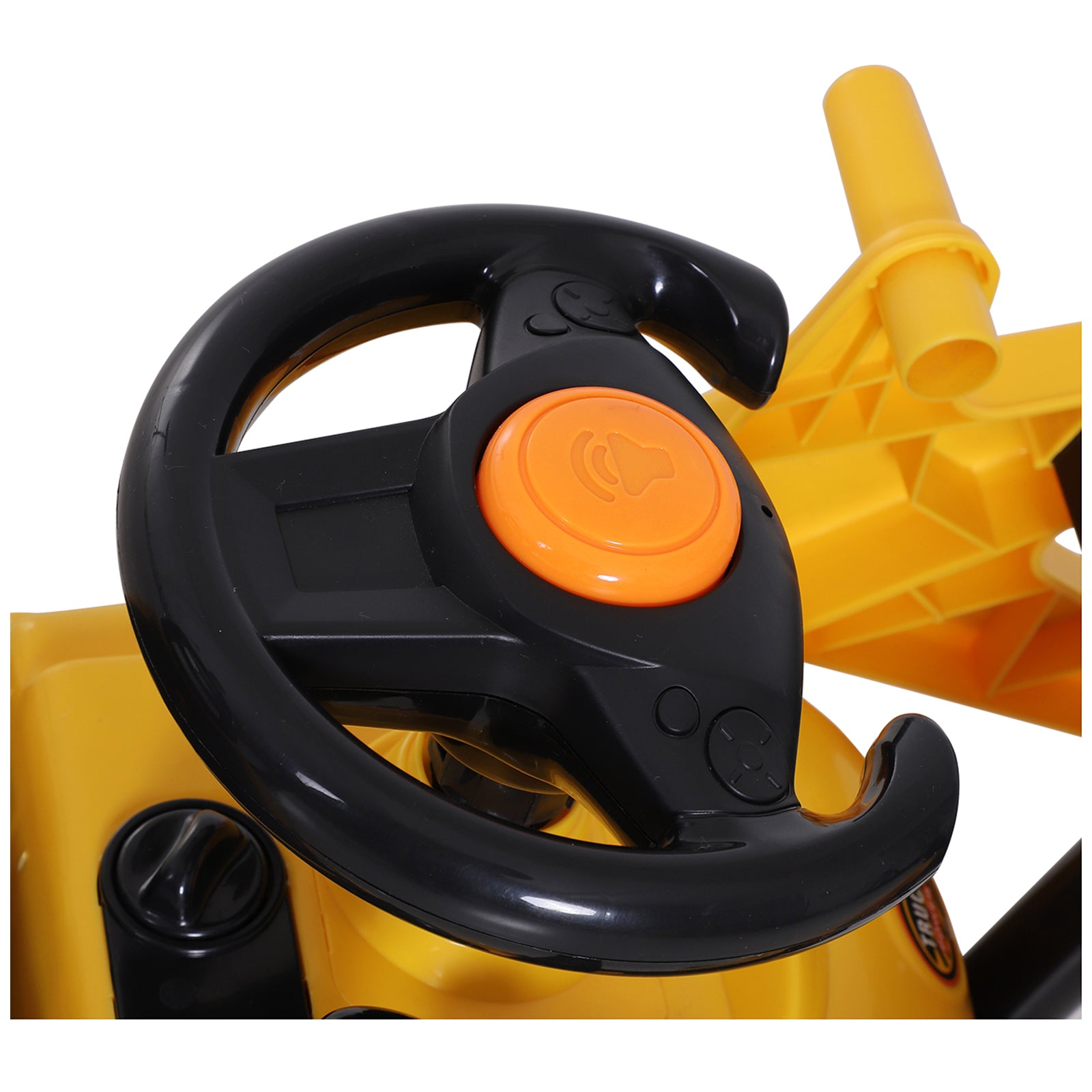 3 in 1 Ride On Toy Bulldozer Digger Tractor Pulling Cart Pretend Play Construction Truck