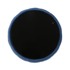 Velvet Ottoman with Cushioned Top, Sturdy Frame, and Space-Saving Design, 30" L x 30" W x 14.5" H, Dark Blue