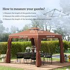 Model 84C-051 or 84C-269 10' x 10' Gazebo Replacement Canopy, Coffee