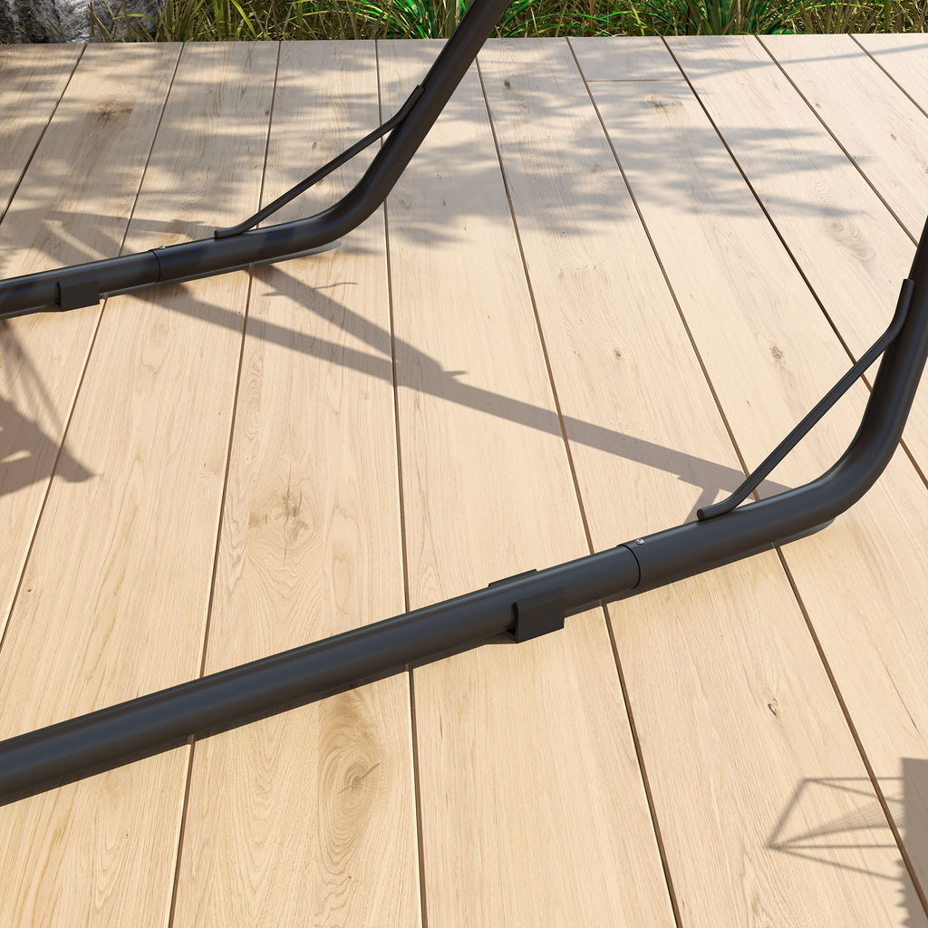 Hammock Stand, Portable Adjustable Steel Frame Hammock Stand, Weather Resistant, 10.3', 550 lbs. Capacity, Black