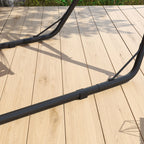 Hammock Stand, Portable Adjustable Steel Frame Hammock Stand, Weather Resistant, 10.3', 550 lbs. Capacity, Black