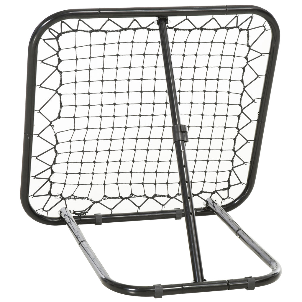 Soccer Rebounder Net, 3' x 3', Angle Adjustable Portable Training Goal Net with Quick Folding Design, Sturdy Metal Tube