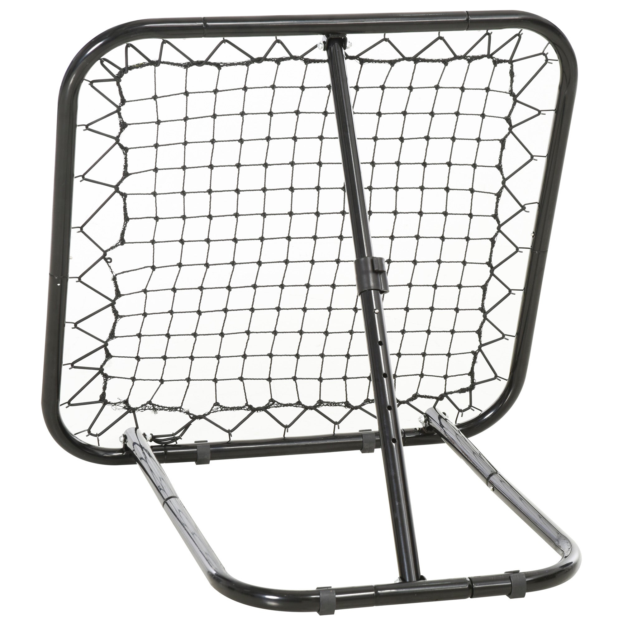 Soccer Rebounder Net, 3' x 3', Angle Adjustable Portable Training Goal Net with Quick Folding Design, Sturdy Metal Tube