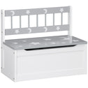 Toddler Toy Box Storage Bench with Large 27 Liter Interior, Kids Storage Bench Seat with Storage for Toddler Playroom Furniture, Kids Bedroom Furniture, Toy Organizer and Storage Bin, Gray