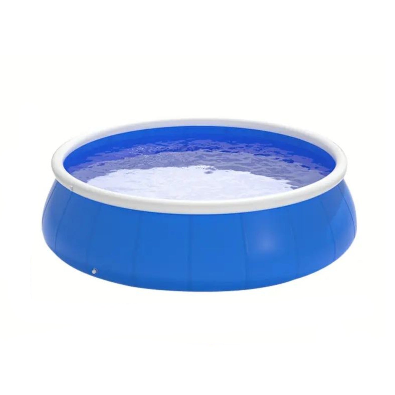 Inflatable Swimming Pool with Quick Water Management, Durable PVC Construction, Easy Setup and Storage, 72" L x 72" W x 20" H, Blue