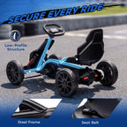 12V Electric Go Kart for Kids, Ride On Toy with EVA Tires, 2 Speeds, Adjustable Seat, Safety Belt for 3-8 Years, Black