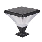 15" Outdoor LED Post Light with Remote Control, Dimmable and Timer Function, Weatherproof for Yard, Garden, 15" L x 15" W x 15.5" H, Black