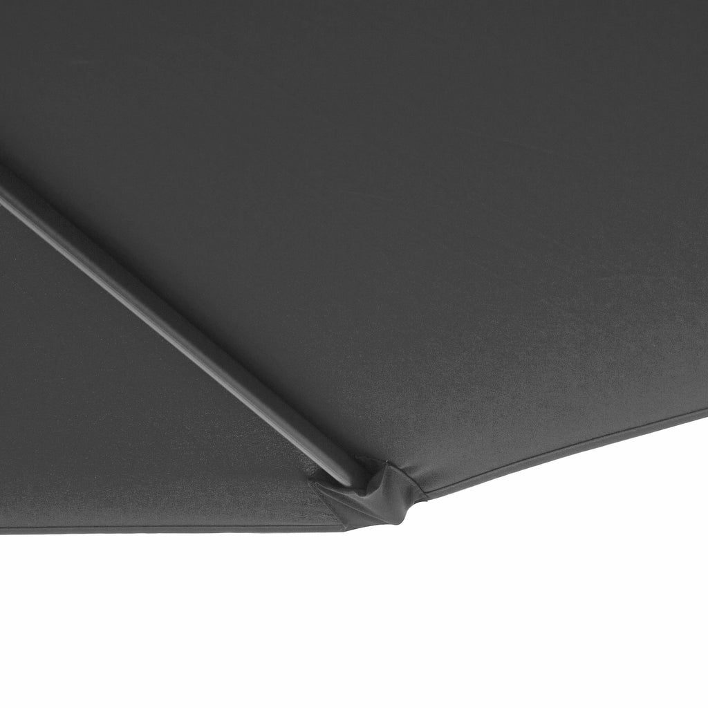 10' Cantilever Tilt Offset Patio Umbrella w/ UV & Water Safe Material & Cross Base (Weight Not Included), Gray