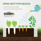 Raised Garden Bed with Cover, Outdoor Galvanized Metal Planter Box Kit, 4 x 3 ft Mini Greenhouse with 2 Large Screen Windows, for Growing Flowers, Vegetables and Herbs, Clear
