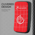 16.5 in Muay Thai Kick Shield Punching Pad, Kick Shield for Martial Arts, Karate, Kickboxing, MMA x 1 Unit, Red