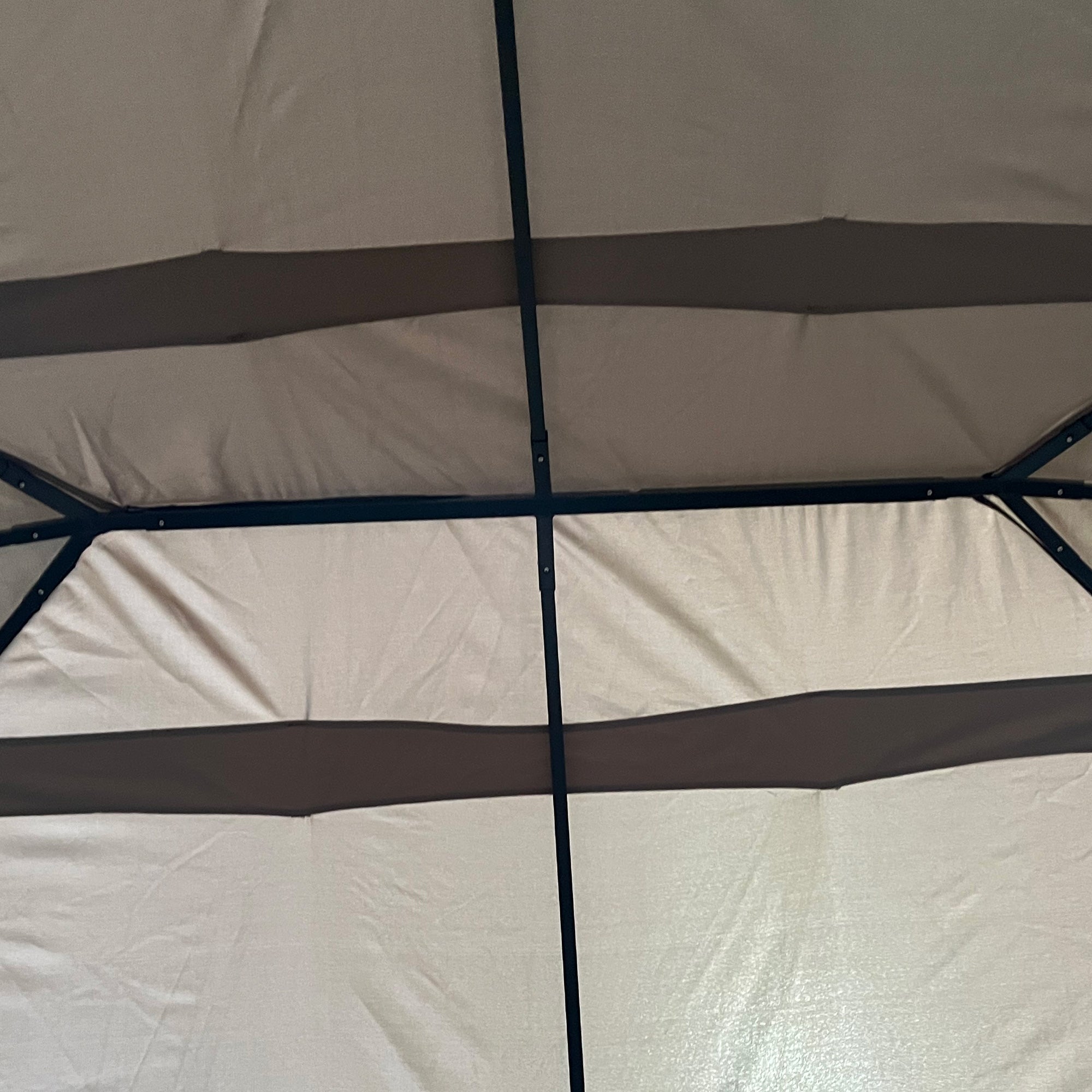 10' x 13' Outdoor Patio Gazebo Canopy Shelter with 6 Removable Sidewalls, & Steel Frame for Garden, Lawn, Backyard and Deck, Khaki