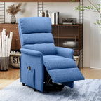 Power Lift Chair for Seniors, Electric Lift Recliner Chair with Remote Control, Side Pockets for Living Room, Blue