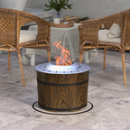 Smokeless Fire Pit, Portable Camping Bonfire Stove with Mat for Backyard, Patio, Picnic, Magnesium Oxide, Brown