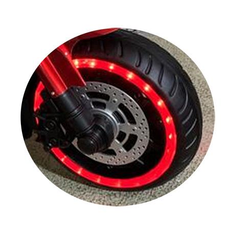 12V Kids Electric Ride-On Motorcycle with Training Wheels and Headlight, Motorbike with MP3 and Light-Up Wheels, 46" L x 20" W x 26" H, Red