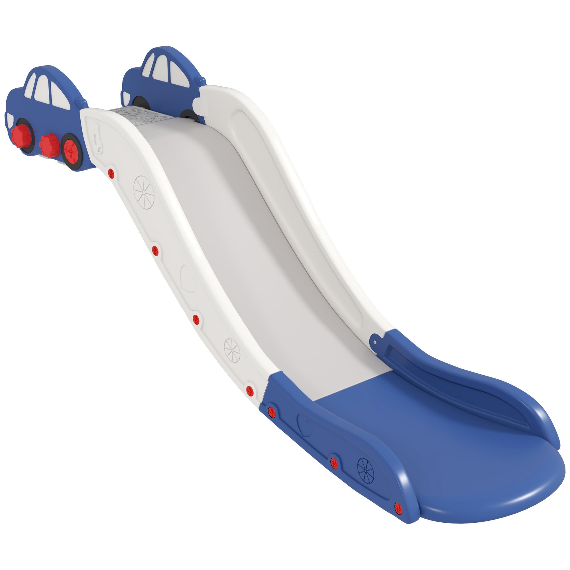 Extra Length Toddler Slide for Bed, Sofa, Easy to Assemble, Blue