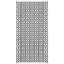 Reversible Outdoor Rug Carpet RV Camping Rugs with Carry Bag, 9' x 18', Black & White Clover