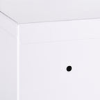 12" x 18" Lockable Medicine Cabinet, 3 Tier Steel Medical Wall Box with 2 Keys and Shelves for Bathroom, White