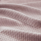 Machine Washable Egyptian Cotton Blanket with Breathable Weave, OEKO-TEX Certified, Perfect for Any Room, 90" L x 66" W x 0.25" H, Rose