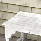 Slatted Wooden Garden Bench, Curved Seat Front Porch Bench, White