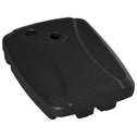 Cantilever Offset Umbrella Base Portable Square Parasol Weights with Wheels, Water and Sand Filled, Up to 165 lbs, Black