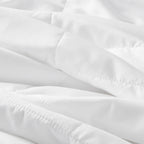 Down Alternative Blanket with Cool Touch, OEKO-TEX Certified, Machine Washable, Designed for Full, Queen Beds, 90" L x 90" W x 0.25" H, White