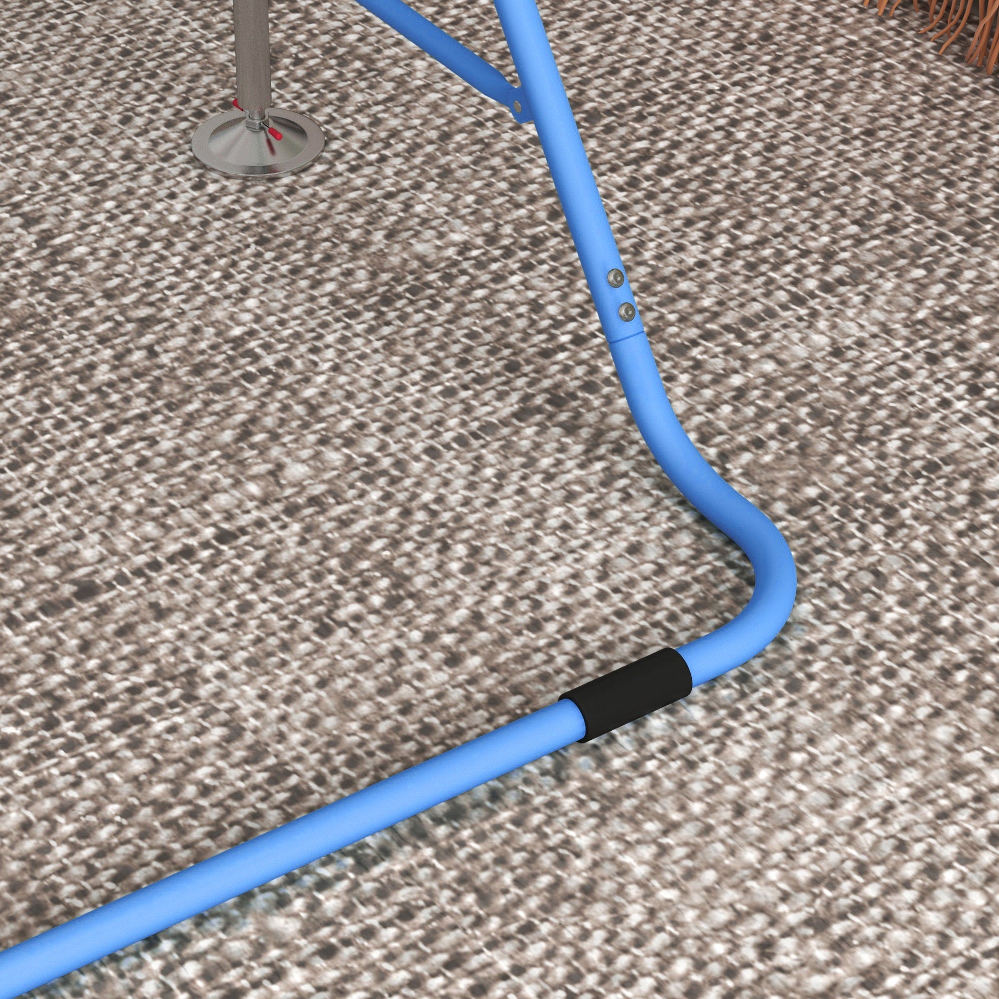 Folding Gymnastics Bar for Kids, Adjustable Height, Bubble Gum Blue