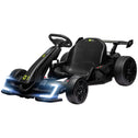 24V 7.5 MPH Electric Go Kart with Adjustable Seat, Slow Start, Black