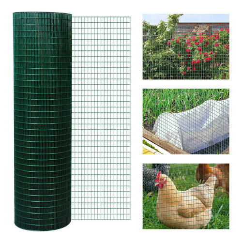 PVC Coated Steel Chicken Rabbit Mesh Fencing Wire Garden Galvanized Fence Border