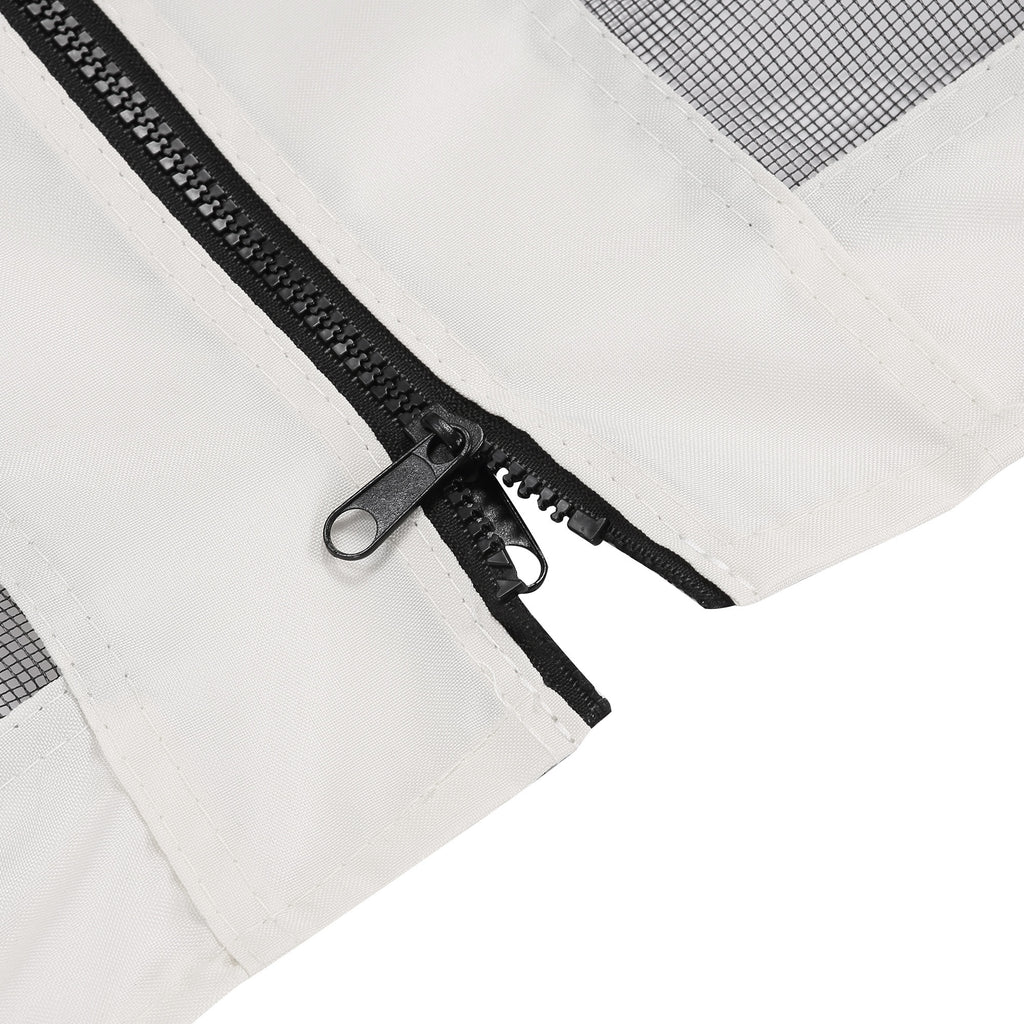 Universal Replacement Mesh Sidewall Netting for 9.84' x 13.1' Gazebos and Canopy Tents with Zippers, (Sidewall Only) White