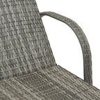 Outdoor Chaise Lounge, 5-Level Adjustable Backrest Rattan Pool Lounge Chair with Wheels, Cushion & Headrest, Black