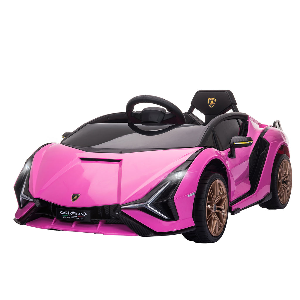 SIAN 12V Kids Rechargeable Ride On Car Toy w/ Remote Control, Pink