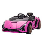 SIAN 12V Kids Rechargeable Ride On Car Toy w/ Remote Control, Pink