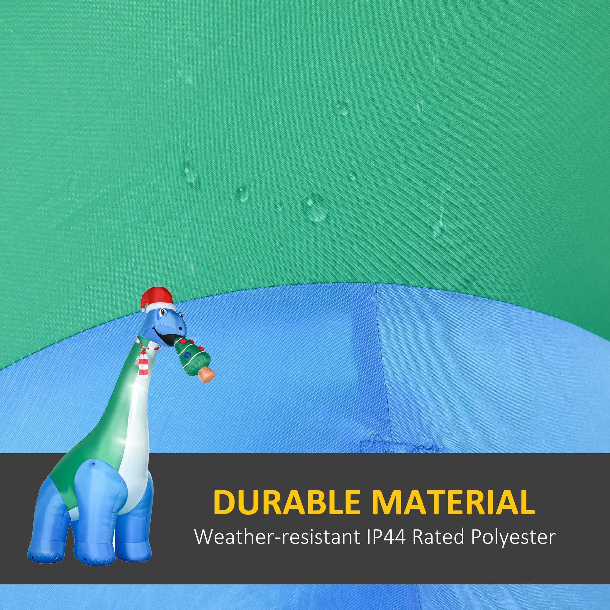 11FT Long Christmas Inflatables Outdoor Decorations Dinosaur with Christmas Tree in Mouth, Blow-Up LED Yard Christmas Decor, Waterproof