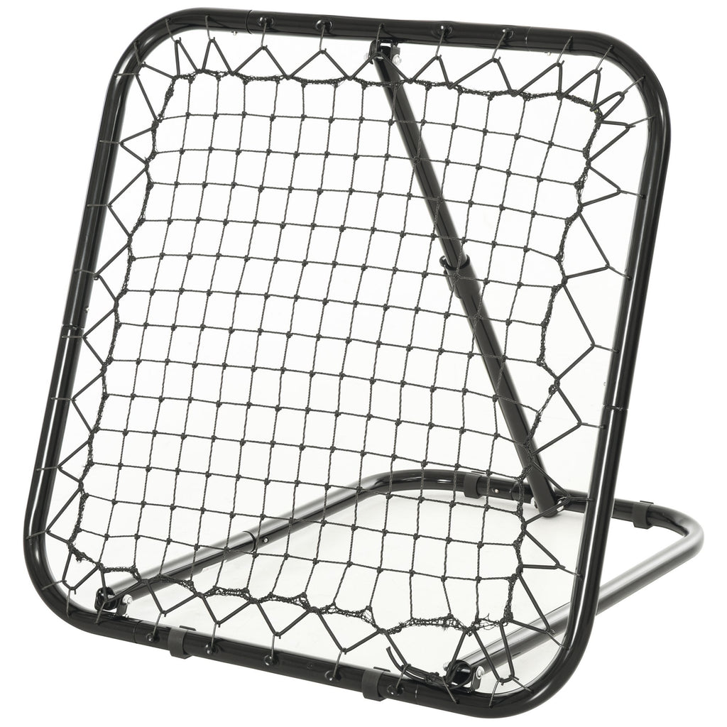 Soccer Rebounder Net, 3' x 3', Angle Adjustable Portable Training Goal Net with Quick Folding Design, Sturdy Metal Tube