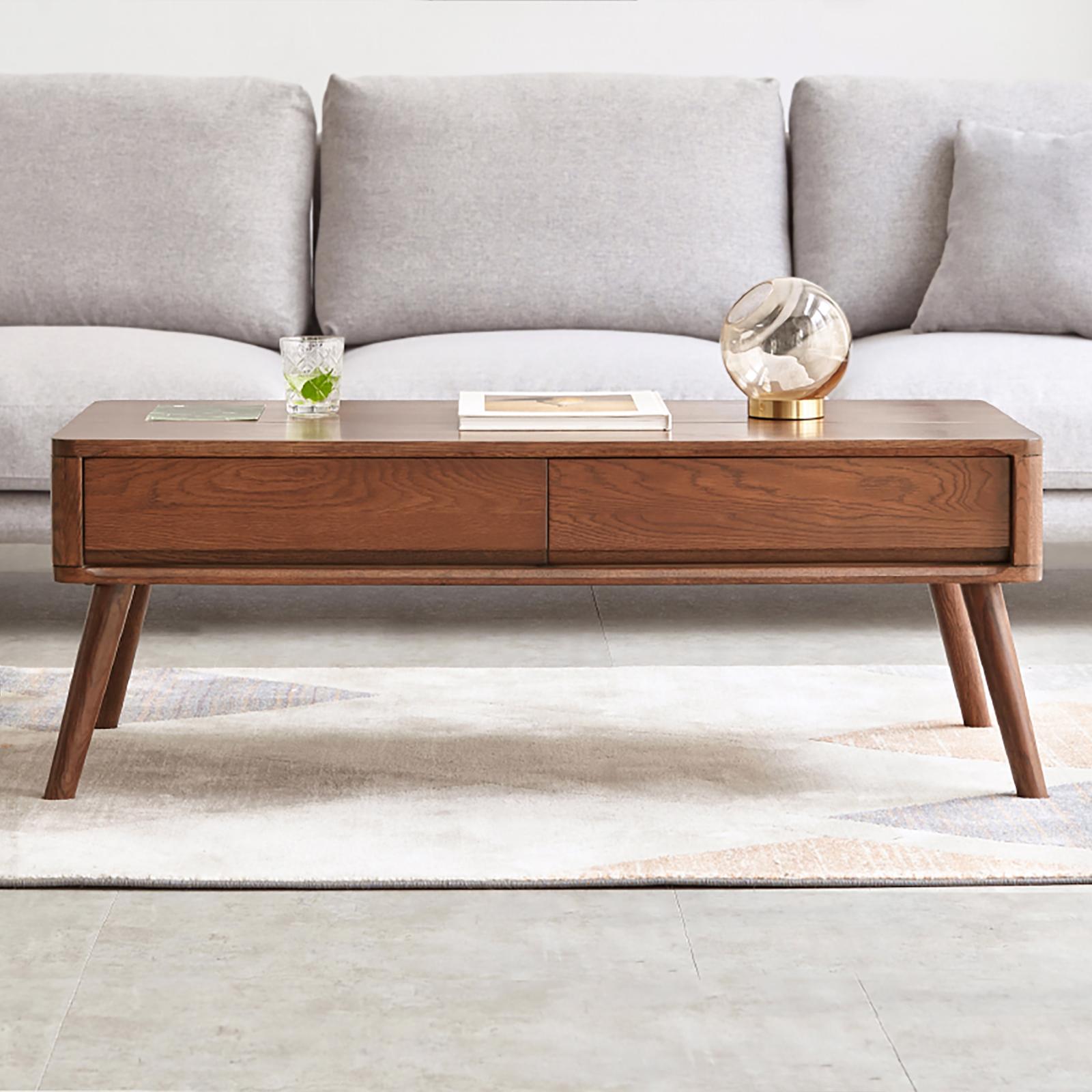 Versatile Lift-Top Coffee Table with 3 Hidden Storage Compartments, Solid Center Table for Living Area, 47″ L x 25.5″ W x 17.5″ H, Walnut