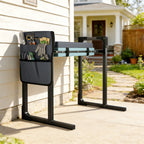 Garden Kneeler and Seat, Heavy Duty Foldable Gardening Stool with Thicker Soft Kneeling Pad, Extendable Steel Leg