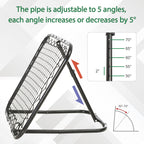 Soccer Rebounder Net, 3' x 3', Angle Adjustable Portable Training Goal Net with Quick Folding Design, Sturdy Metal Tube
