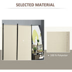 6' 3 Panel Room Divider, Indoor Privacy Screen for Home, Beige