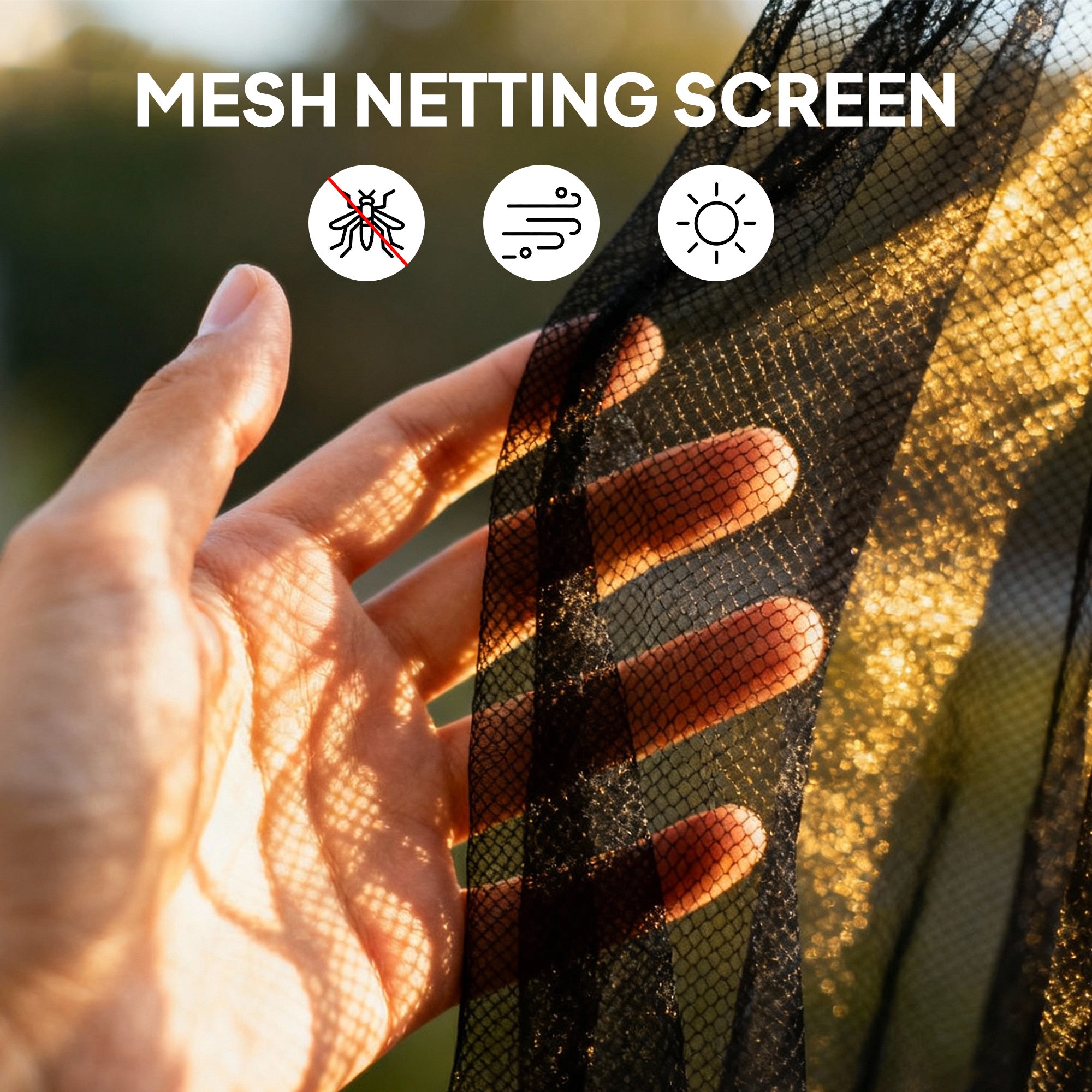 Replacement Mesh Sidewall Netting for 10' x 12' Gazebos and Canopy Tents with Zippers, (Sidewall Only) Cream